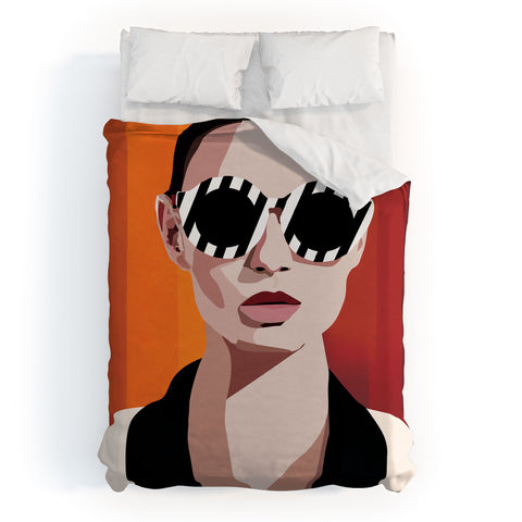 Nadja The Face of Fashion 6 Duvet Cover