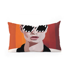 Nadja The Face of Fashion 6 Oblong Throw Pillow