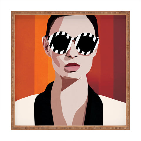 Nadja The Face of Fashion 6 Square Tray