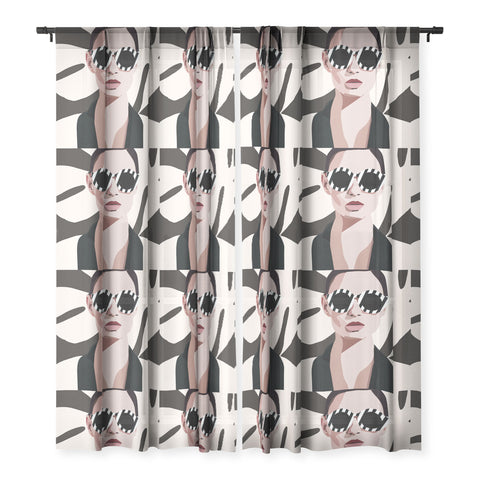 Nadja The Face of Fashion 7 Sheer Window Curtain