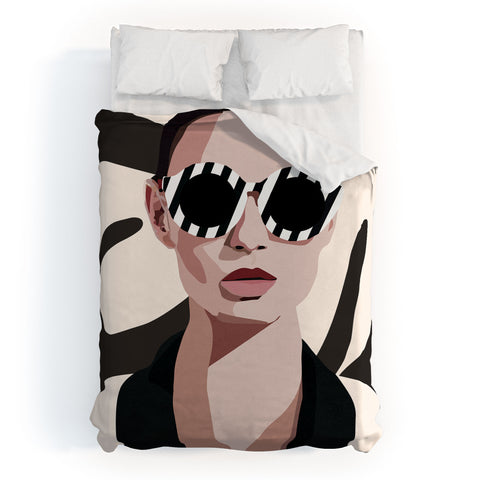 Nadja The Face of Fashion 7 Duvet Cover