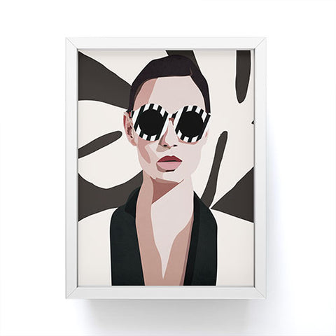 Nadja The Face of Fashion 7 Framed Mini Art Print