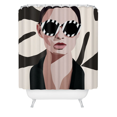Nadja The Face of Fashion 7 Shower Curtain