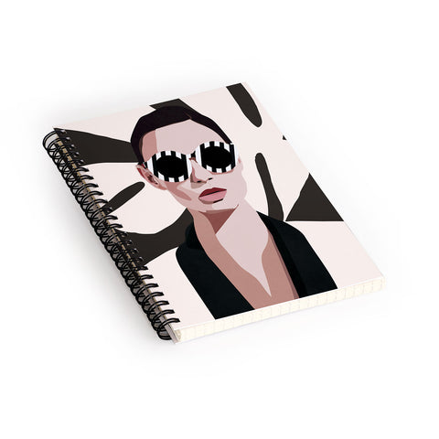 Nadja The Face of Fashion 7 Spiral Notebook