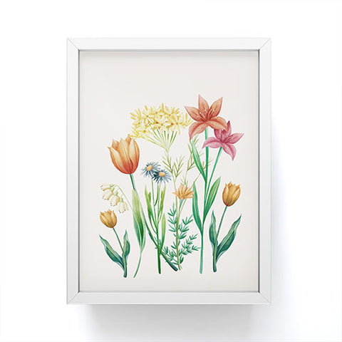Nadja Vibrant Flowers 03 Framed Mini Art Print