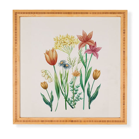 Nadja Vibrant Flowers 03 Framed Wall Art