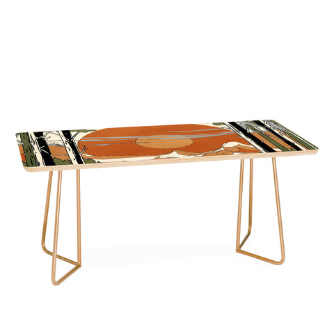 Nadja Wild Abstract Landscape 2 Coffee Table
