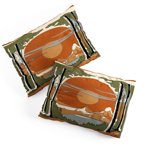 Nadja Wild Abstract Landscape 2 Pillow Shams