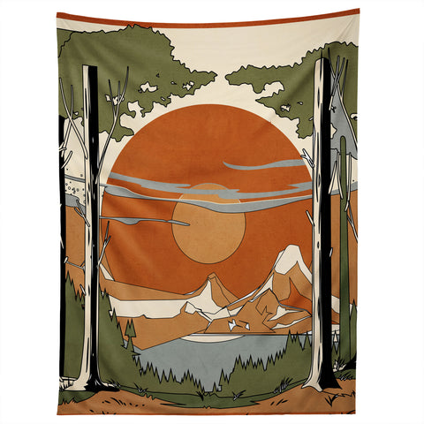 Nadja Wild Abstract Landscape 2 Tapestry