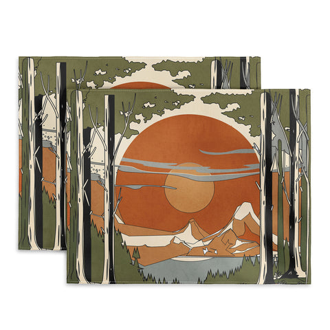 Nadja Wild Abstract Landscape 2 Placemat