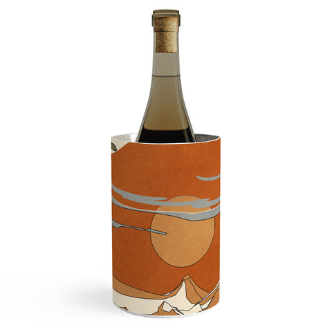 Nadja Wild Abstract Landscape 2 Wine Chiller