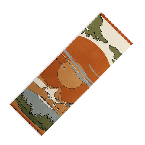 Nadja Wild Abstract Landscape 2 Yoga Mat
