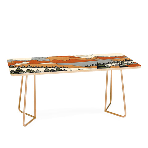 Nadja Wild Abstract Landscape 3 Coffee Table