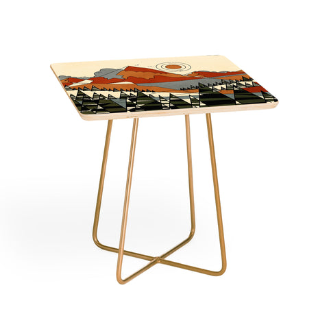 Nadja Wild Abstract Landscape 3 Side Table