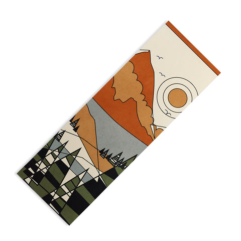 Nadja Wild Abstract Landscape 3 Yoga Mat
