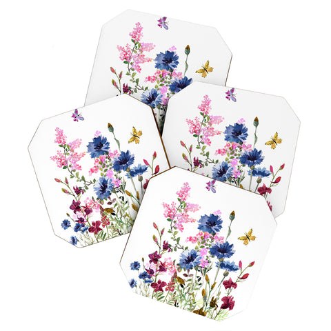Nadja Wildflowers IV Coaster Set