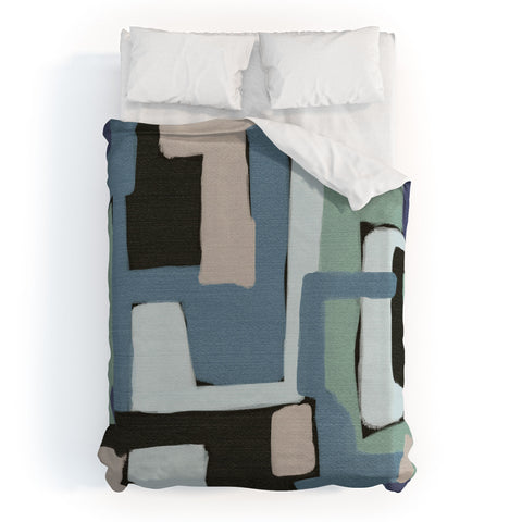 Natalie Baca Alpine Trail Duvet Cover