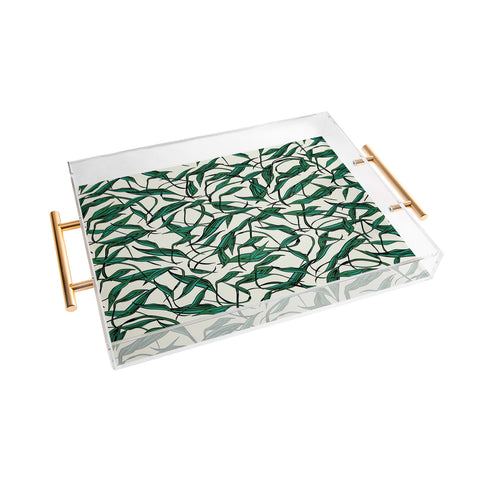 Natalie Baca Bamboo Leaf Acrylic Tray