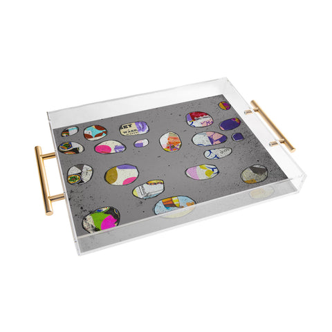 Natalie Baca Circles At Twilight Acrylic Tray
