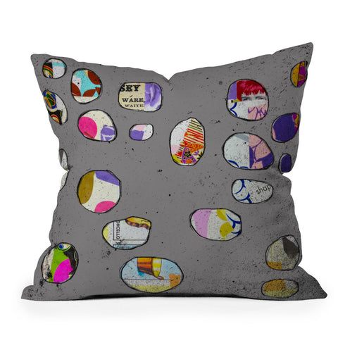 Natalie Baca Circles At Twilight Outdoor Throw Pillow