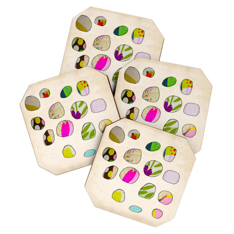 Natalie Baca Circles In Spring Coaster Set