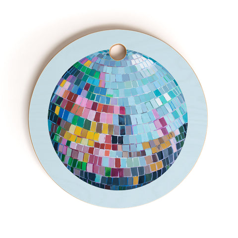 Natalie Baca Disco Lights Cutting Board Round