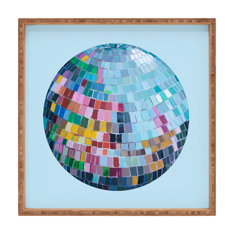 Natalie Baca Disco Lights Square Tray