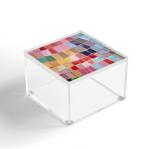 Natalie Baca Golden Mosaic Acrylic Box