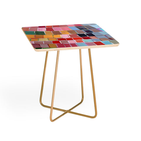 Natalie Baca Golden Mosaic Side Table