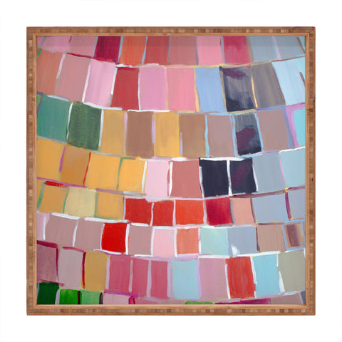 Natalie Baca Golden Mosaic Square Tray