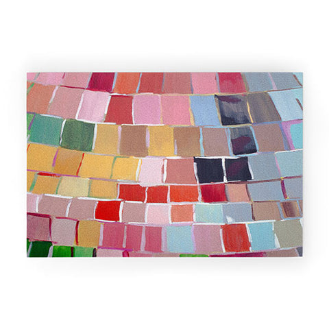 Natalie Baca Golden Mosaic Welcome Mat