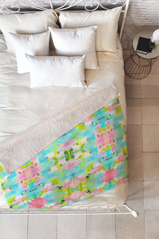 Natalie Baca Hall Park Fleece Throw Blanket