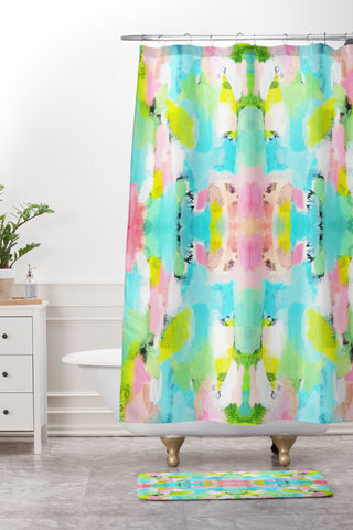 Natalie Baca Hall Park Shower Curtain And Mat