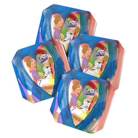 Natalie Baca Lucky in Love Coaster Set