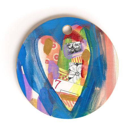 Natalie Baca Lucky in Love Cutting Board Round