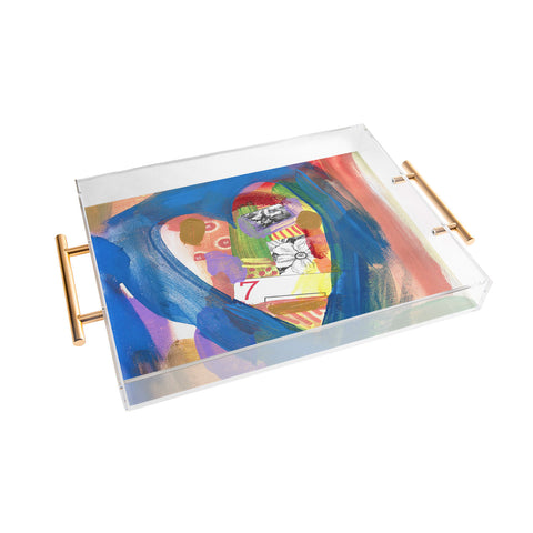 Natalie Baca Lucky in Love Acrylic Tray