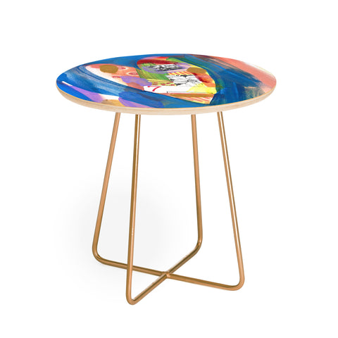 Natalie Baca Lucky in Love Round Side Table