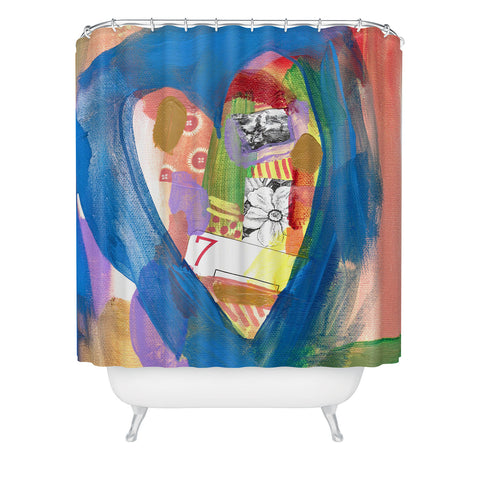 Natalie Baca Lucky in Love Shower Curtain