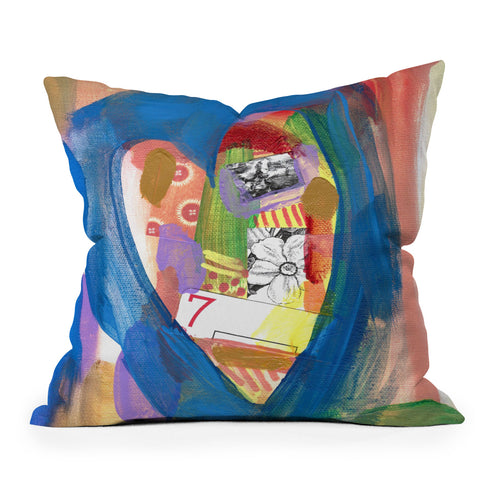 Natalie Baca Lucky in Love Outdoor Throw Pillow