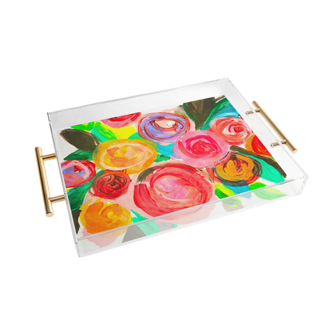Natalie Baca Meadow Blooms Acrylic Tray