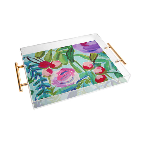 Natalie Baca My Garden Acrylic Tray