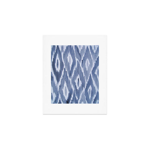 Natalie Baca Painterly Ikat in Indigo Art Print