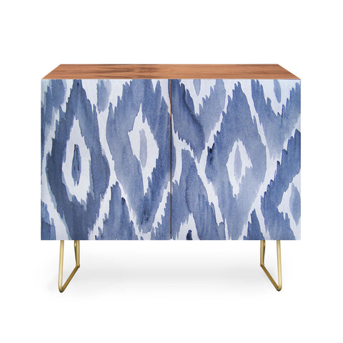Natalie Baca Painterly Ikat in Indigo Credenza