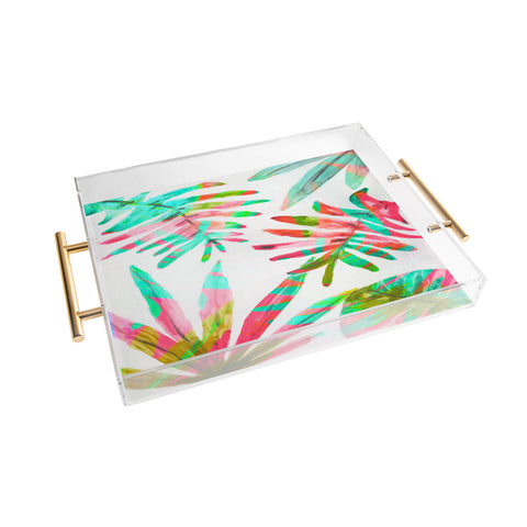 Natalie Baca Paradise Palm Acrylic Tray