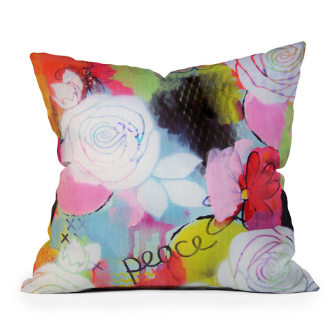 Natalie Baca Peace Of Mind Outdoor Throw Pillow
