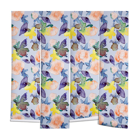 Natalie Baca Peach Rose Wall Mural