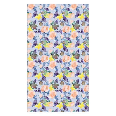 Natalie Baca Peach Rose Tablecloth