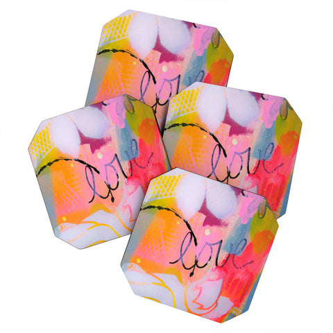 Natalie Baca Spring Love Coaster Set