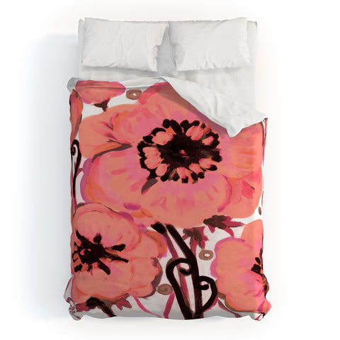 Natasha Wescoat Anemone Pink Duvet Cover