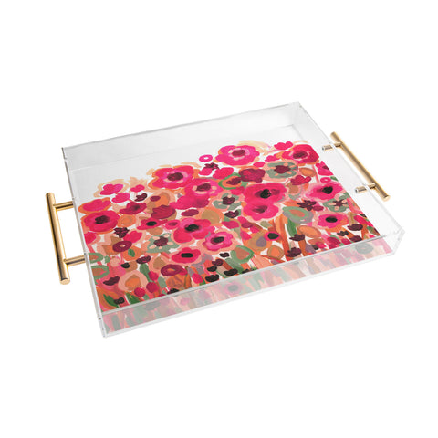 Natasha Wescoat Brightly Blooming Acrylic Tray